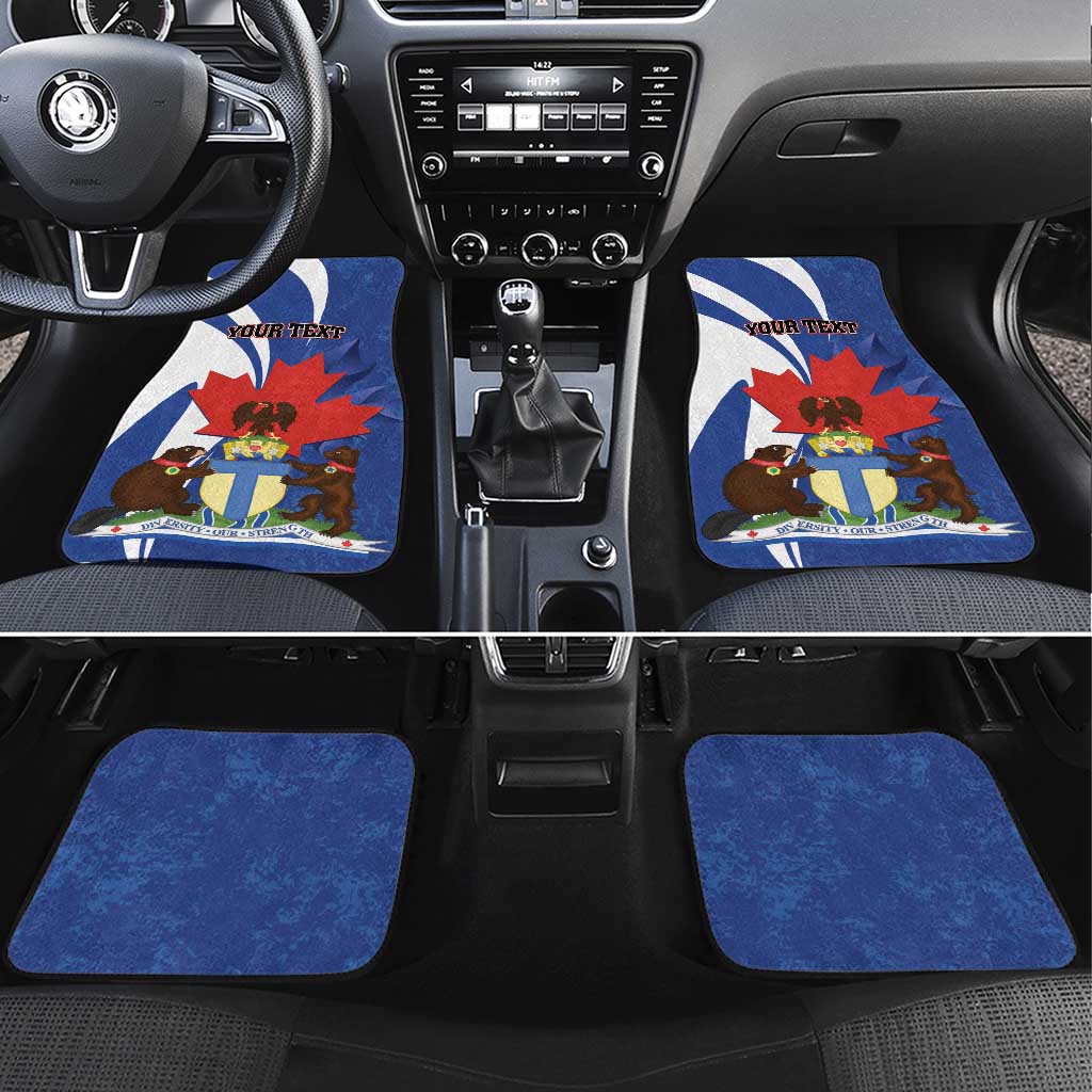Canada Toronto Car Mats Maple Leaf Diversity Our Strength