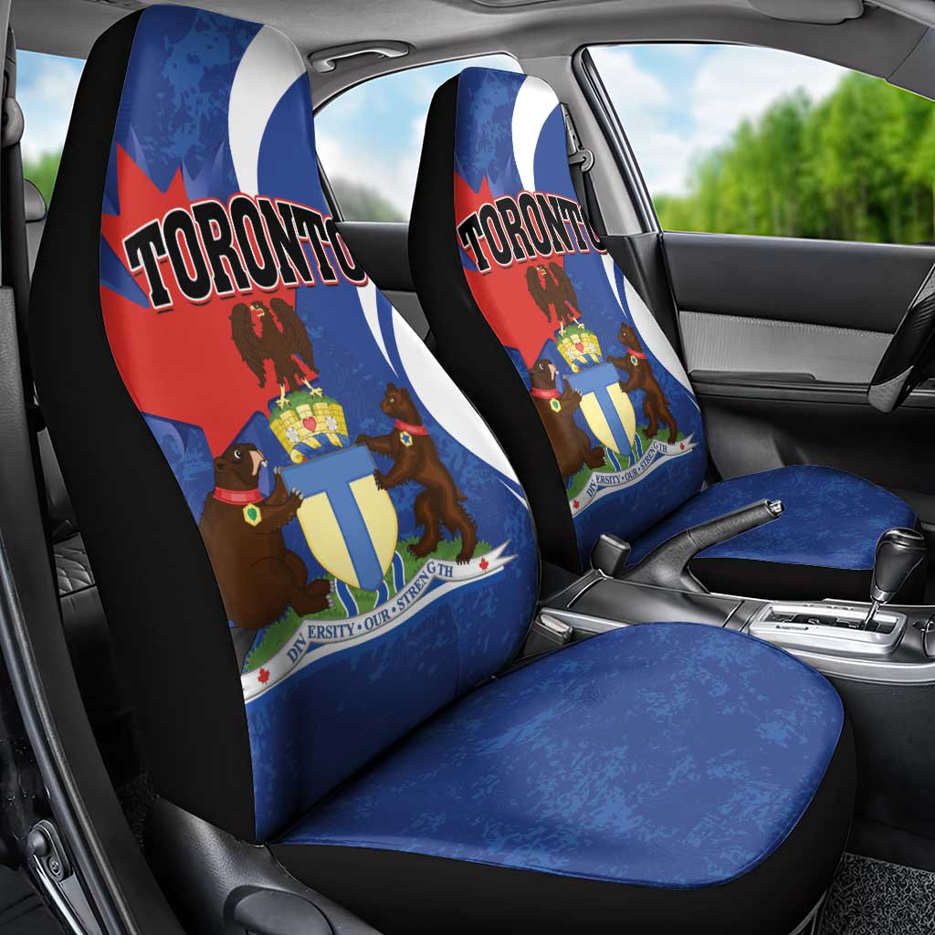 Canada Toronto Car Seat Cover Maple Leaf Diversity Our Strength