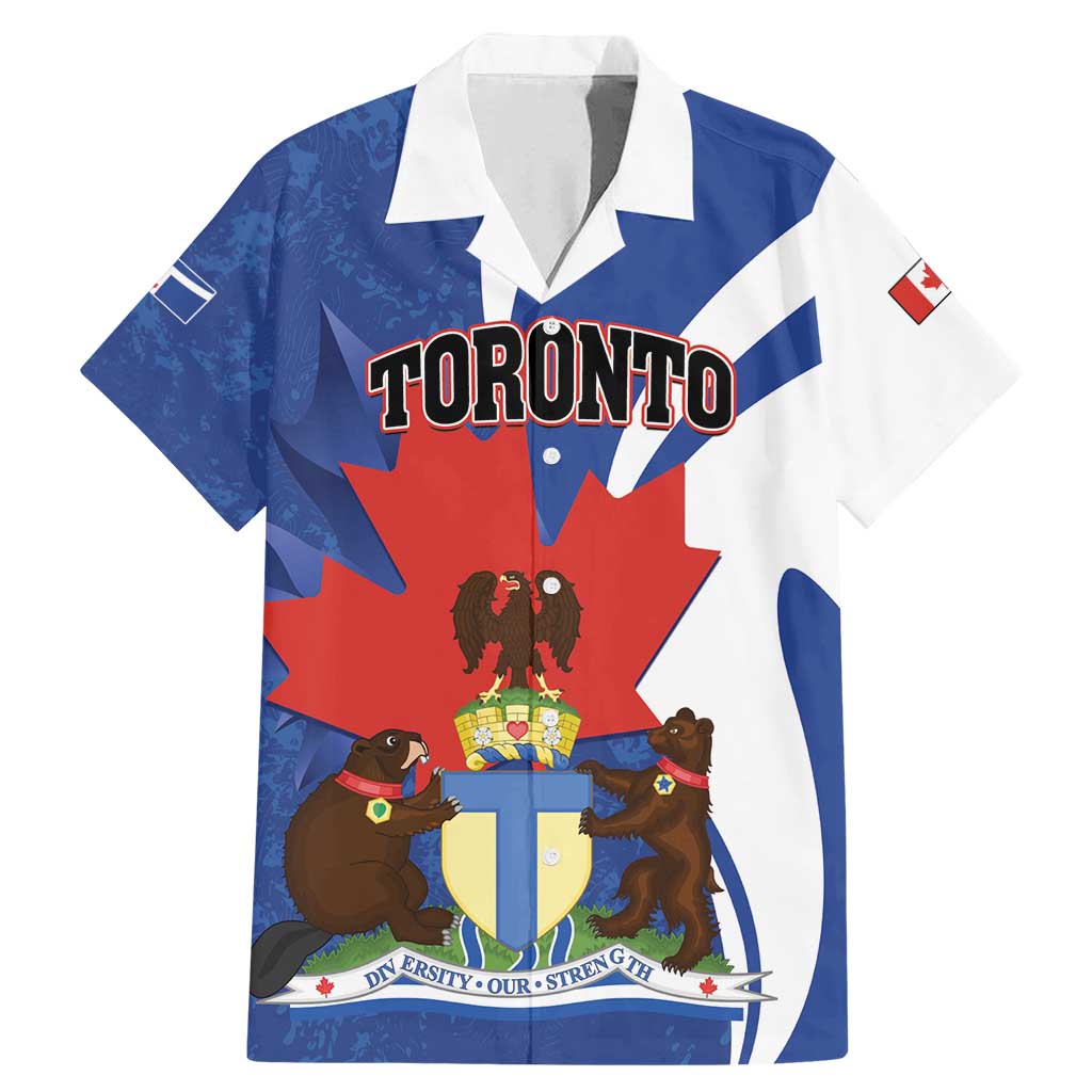 Personalised Canada Toronto Family Matching Mermaid Dress and Hawaiian Shirt Maple Leaf Diversity Our Strength