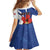 Personalised Canada Toronto Family Matching Off Shoulder Short Dress and Hawaiian Shirt Maple Leaf Diversity Our Strength