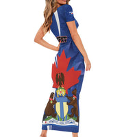 Personalised Canada Toronto Family Matching Short Sleeve Bodycon Dress and Hawaiian Shirt Maple Leaf Diversity Our Strength