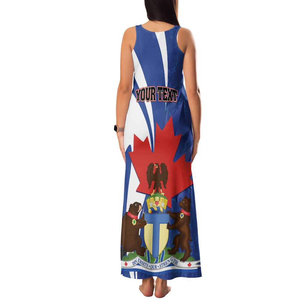 Personalised Canada Toronto Family Matching Tank Maxi Dress and Hawaiian Shirt Maple Leaf Diversity Our Strength