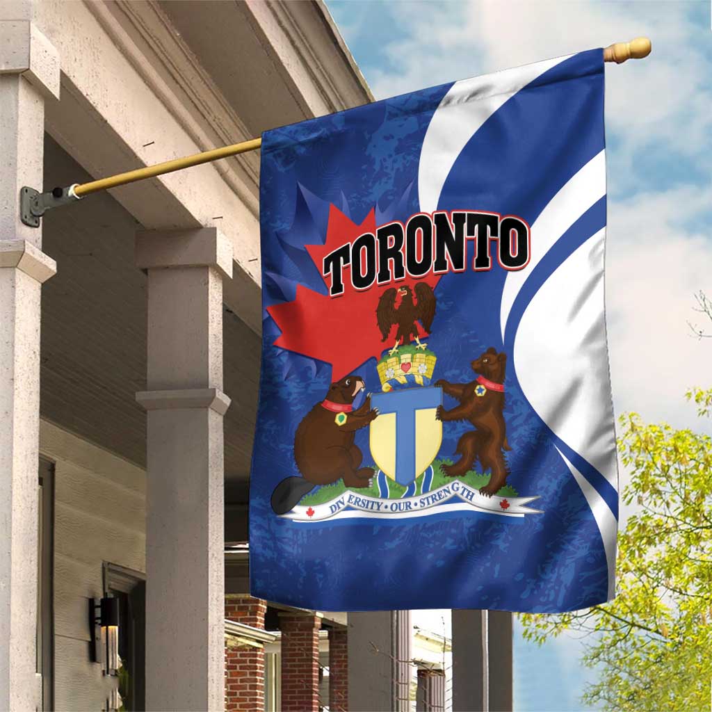 Canada Toronto Garden Flag Maple Leaf Diversity Our Strength