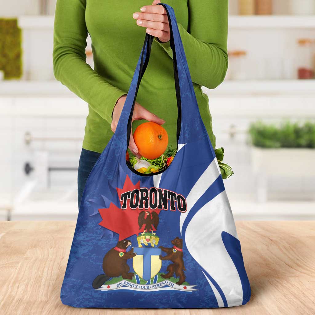 Canada Toronto Grocery Bag Maple Leaf Diversity Our Strength