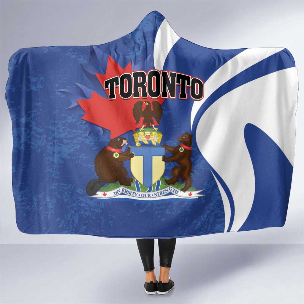 Canada Toronto Hooded Blanket Maple Leaf Diversity Our Strength