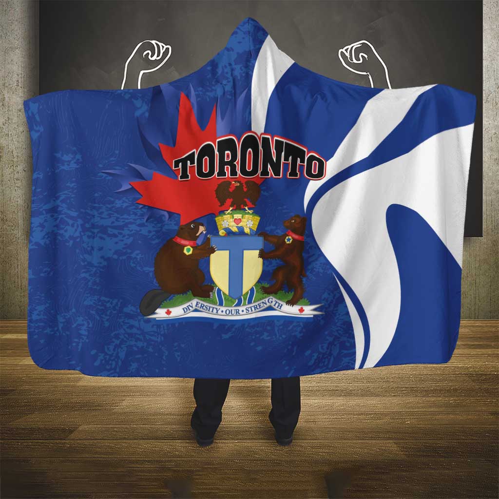 Canada Toronto Hooded Blanket Maple Leaf Diversity Our Strength
