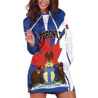 Personalised Canada Toronto Hoodie Dress Maple Leaf Diversity Our Strength