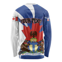 Personalised Canada Toronto Long Sleeve Shirt Maple Leaf Diversity Our Strength