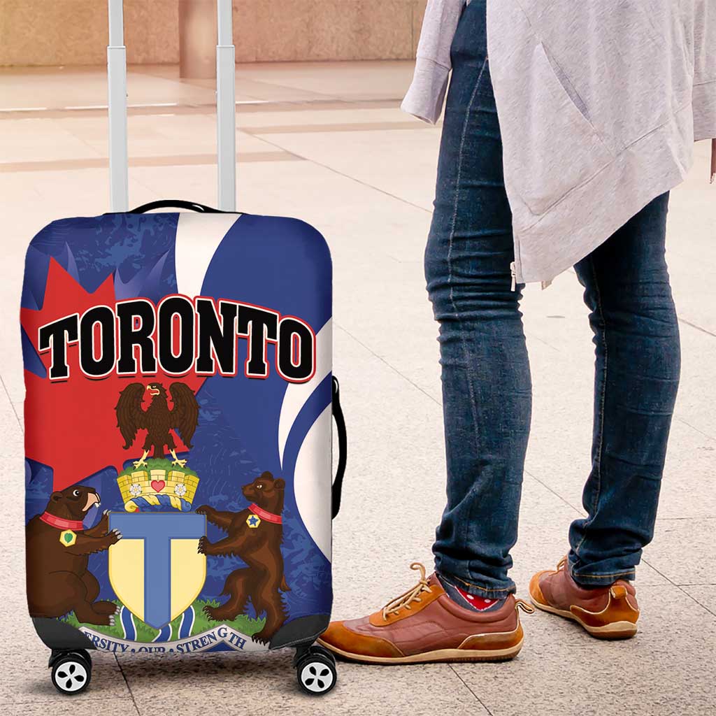 Canada Toronto Luggage Cover Maple Leaf Diversity Our Strength