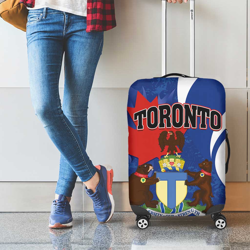 Canada Toronto Luggage Cover Maple Leaf Diversity Our Strength
