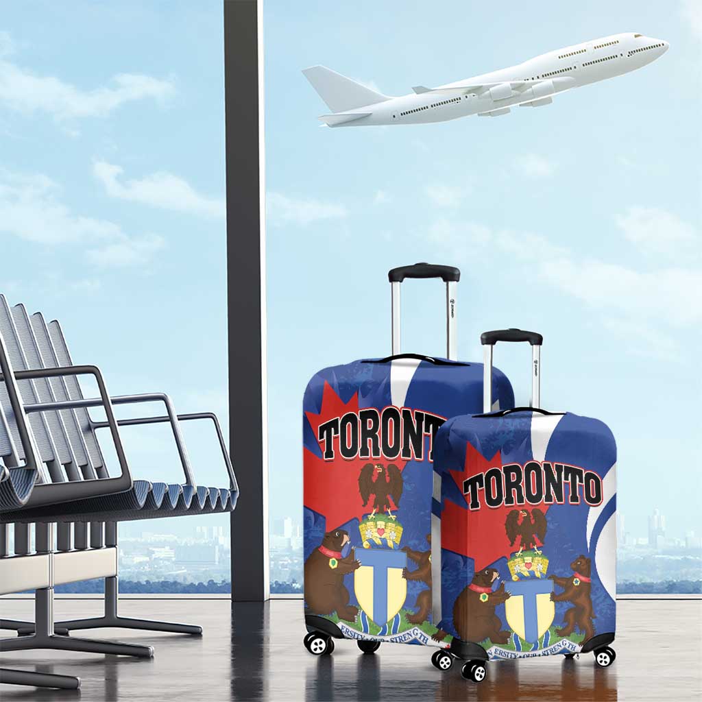 Canada Toronto Luggage Cover Maple Leaf Diversity Our Strength
