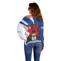 Personalised Canada Toronto Off Shoulder Sweater Maple Leaf Diversity Our Strength