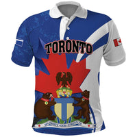 Personalised Canada Toronto Polo Shirt Maple Leaf Diversity Our Strength
