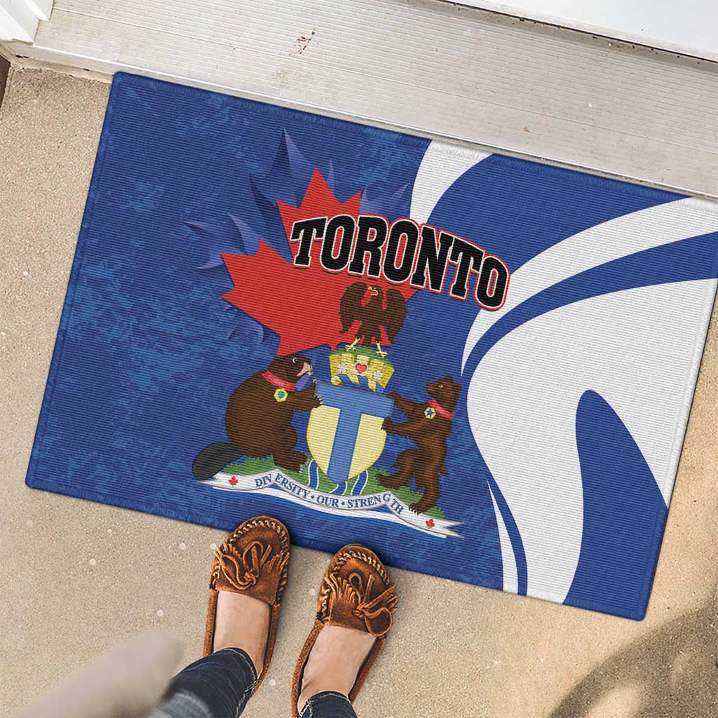 Canada Toronto Rubber Doormat Maple Leaf Diversity Our Strength