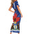 Personalised Canada Toronto Short Sleeve Bodycon Dress Maple Leaf Diversity Our Strength