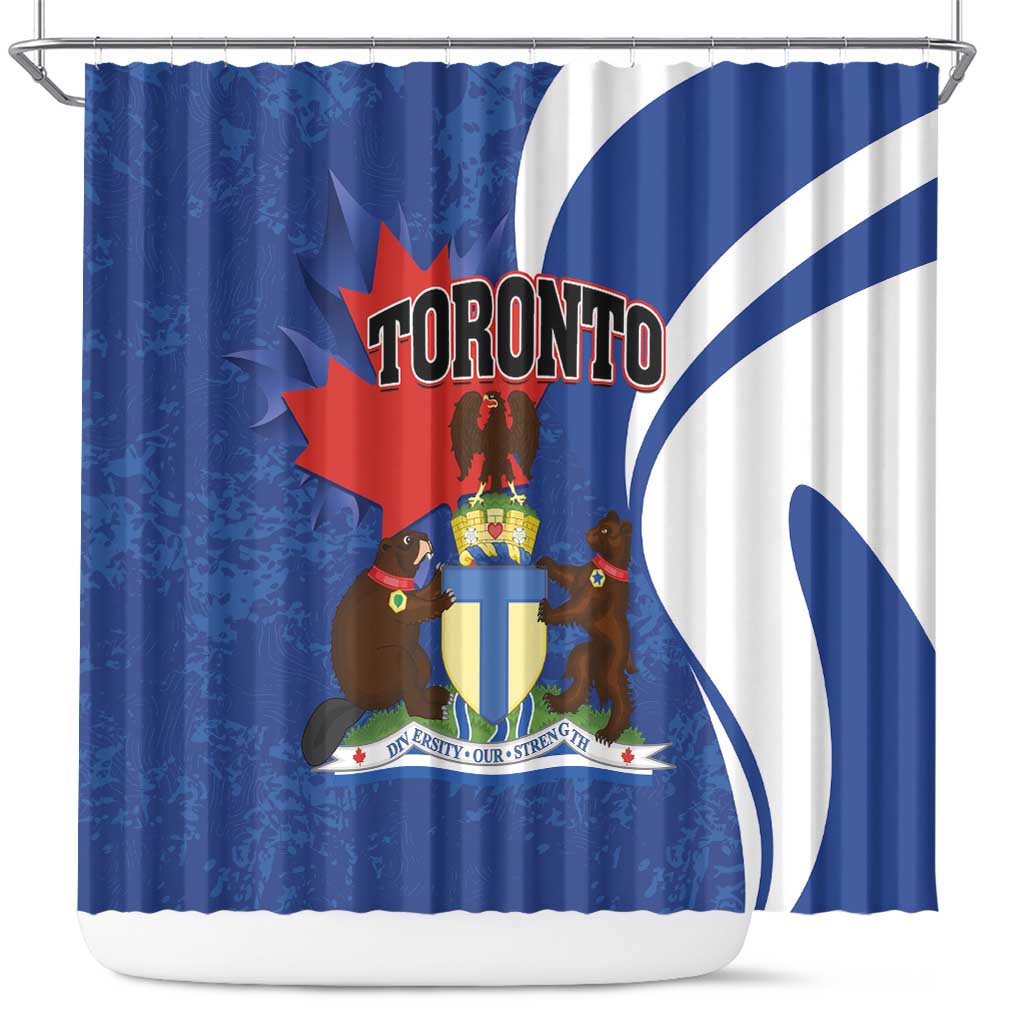 Canada Toronto Shower Curtain Maple Leaf Diversity Our Strength