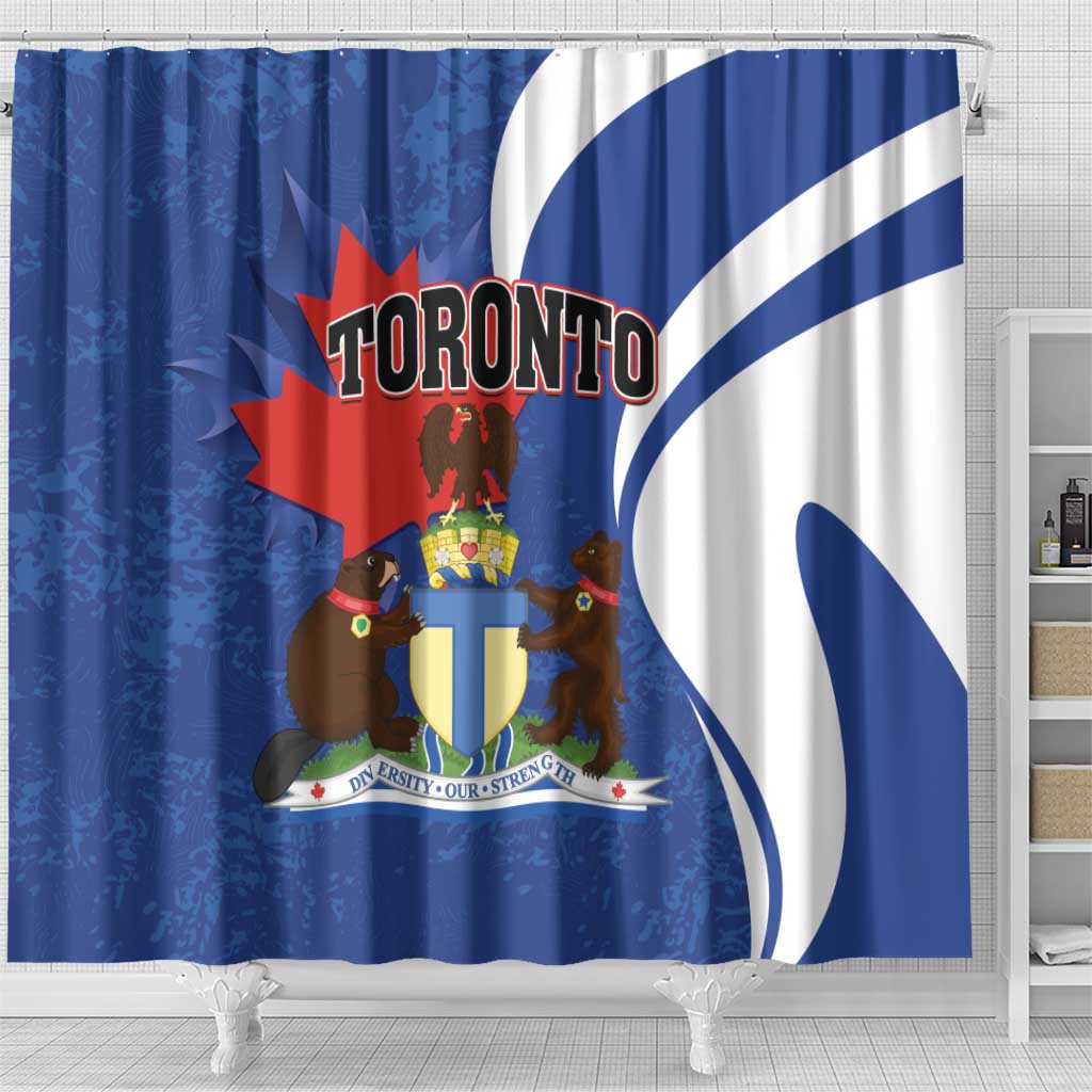 Canada Toronto Shower Curtain Maple Leaf Diversity Our Strength