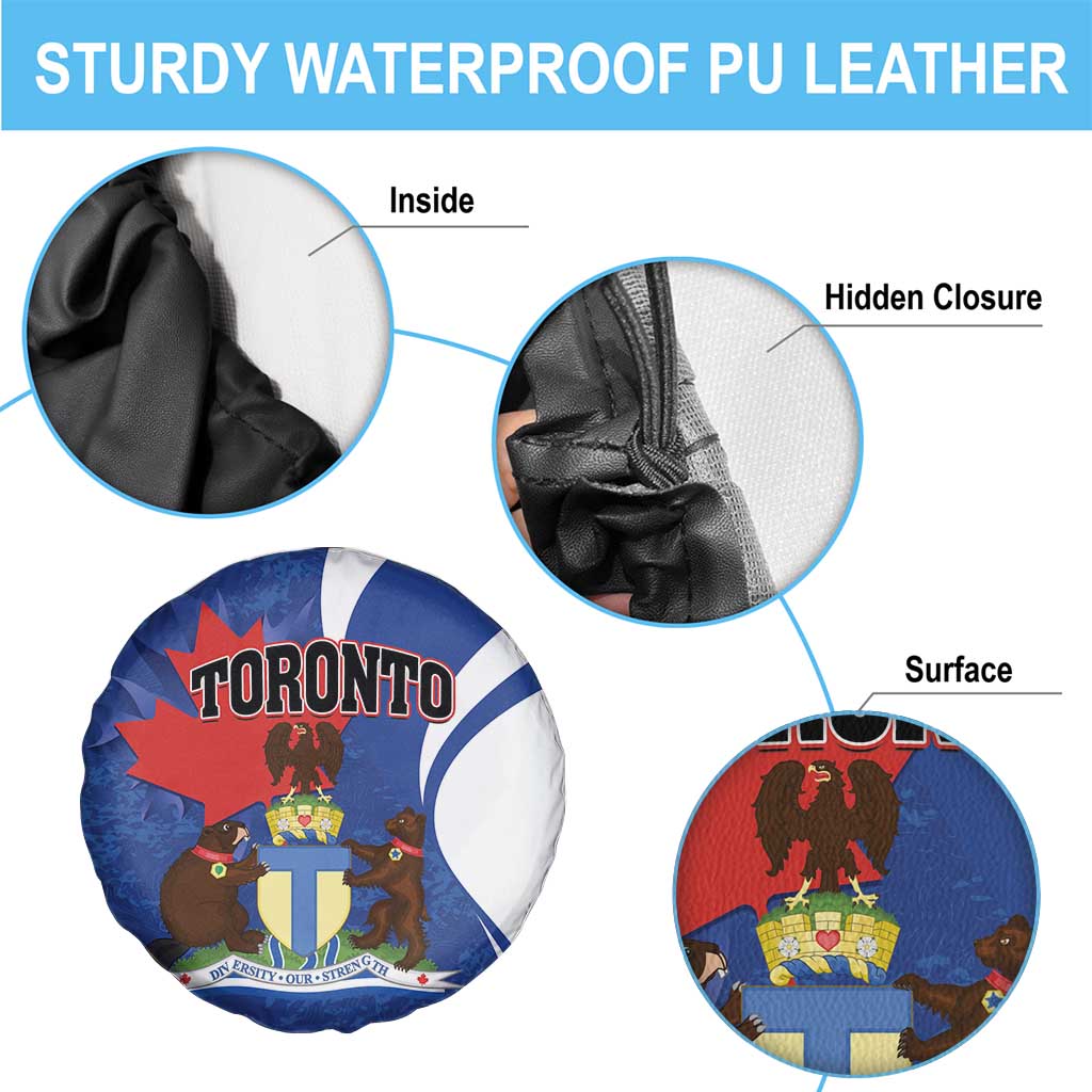 Canada Toronto Spare Tire Cover Maple Leaf Diversity Our Strength