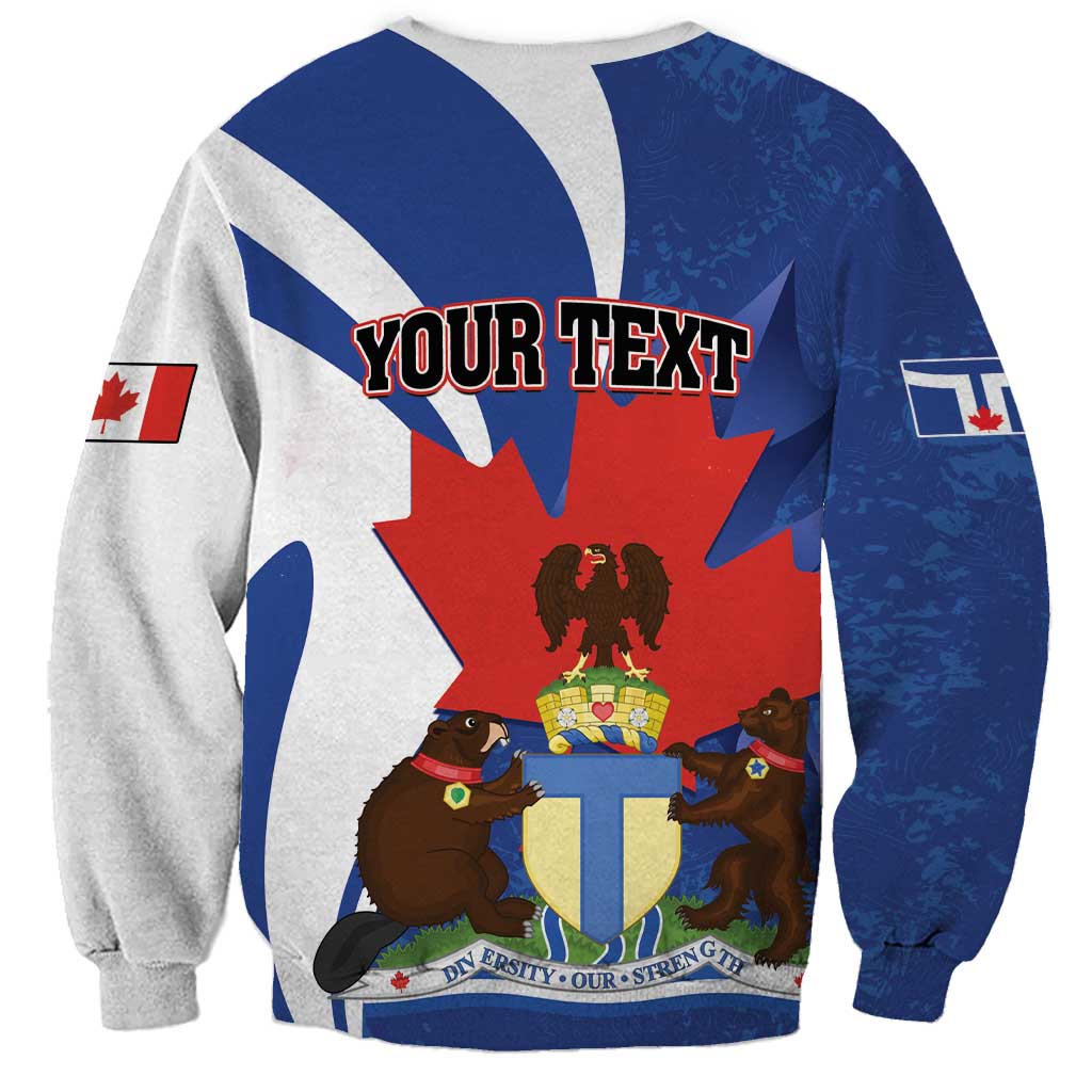 Personalised Canada Toronto Sweatshirt Maple Leaf Diversity Our Strength