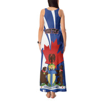 Personalised Canada Toronto Tank Maxi Dress Maple Leaf Diversity Our Strength