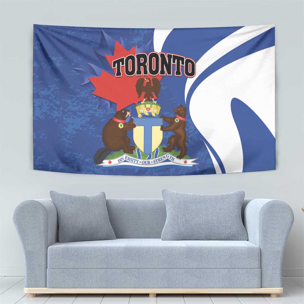 Canada Toronto Tapestry Maple Leaf Diversity Our Strength