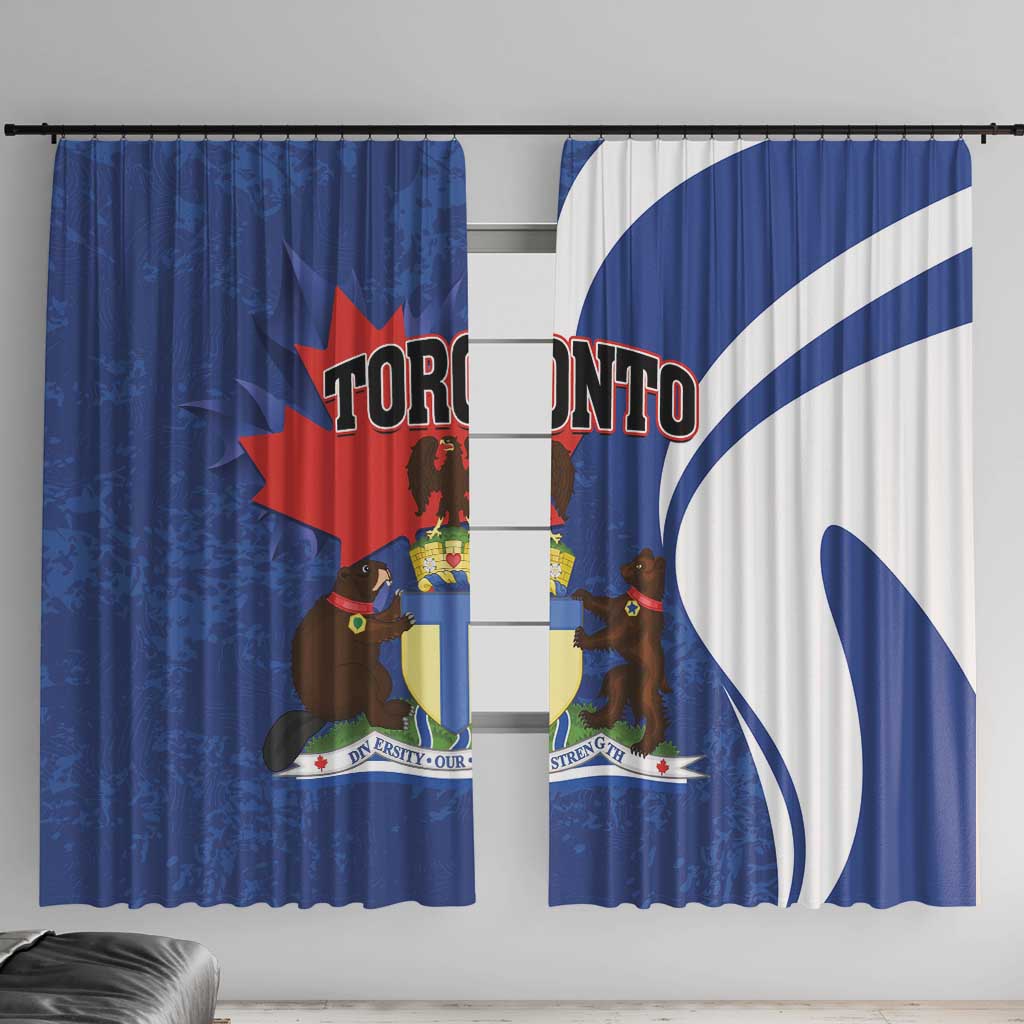 Canada Toronto Window Curtain Maple Leaf Diversity Our Strength