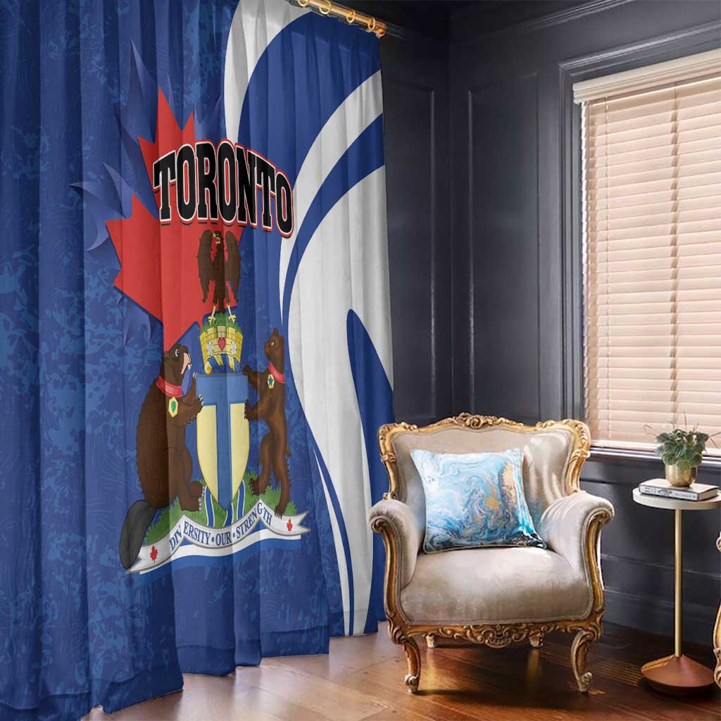 Canada Toronto Window Curtain Maple Leaf Diversity Our Strength