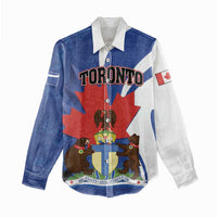 Personalised Canada Toronto Women Casual Shirt Maple Leaf Diversity Our Strength