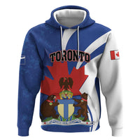 Personalised Canada Toronto Zip Hoodie Maple Leaf Diversity Our Strength