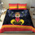 Belgium Iris Day Bedding Set Royaume de Belgique Coat Of Arms - Wonder Print Shop