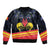 Personalized Belgium Iris Day Bomber Jacket Royaume de Belgique Coat Of Arms - Wonder Print Shop