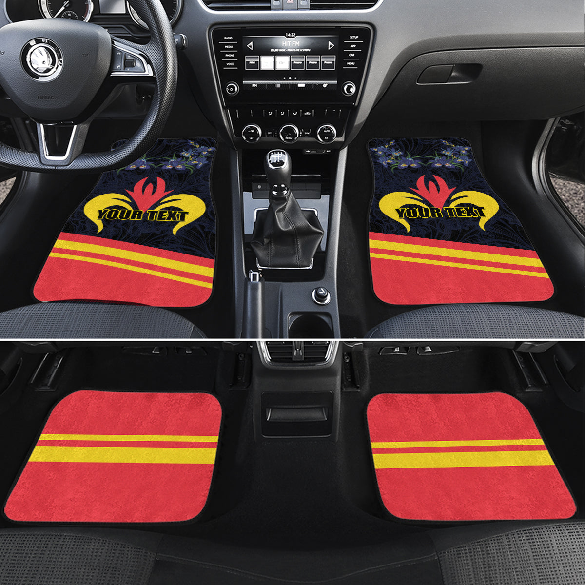 Belgium Iris Day Car Mats Royaume de Belgique Coat Of Arms