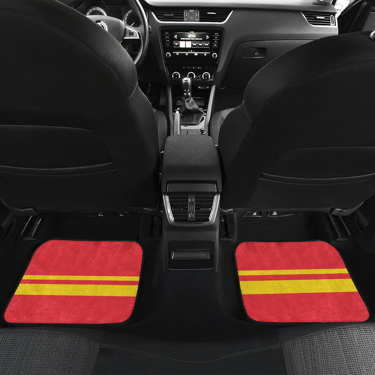 Belgium Iris Day Car Mats Royaume de Belgique Coat Of Arms - Wonder Print Shop