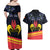 Personalized Belgium Iris Day Couples Matching Off Shoulder Maxi Dress and Hawaiian Shirt Royaume de Belgique Coat Of Arms - Wonder Print Shop