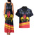 Personalized Belgium Iris Day Couples Matching Tank Maxi Dress and Hawaiian Shirt Royaume de Belgique Coat Of Arms - Wonder Print Shop