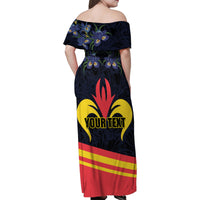 Personalized Belgium Iris Day Family Matching Off Shoulder Maxi Dress and Hawaiian Shirt Royaume de Belgique Coat Of Arms - Wonder Print Shop