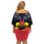 Personalized Belgium Iris Day Family Matching Off Shoulder Short Dress and Hawaiian Shirt Royaume de Belgique Coat Of Arms - Wonder Print Shop