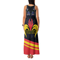 Personalized Belgium Iris Day Family Matching Tank Maxi Dress and Hawaiian Shirt Royaume de Belgique Coat Of Arms - Wonder Print Shop