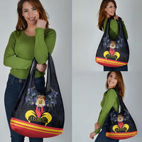 Belgium Iris Day Grocery Bag Royaume de Belgique Coat Of Arms