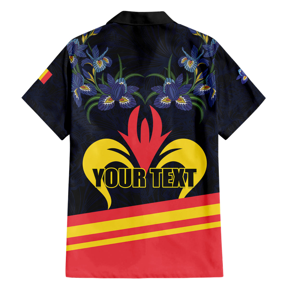 Personalized Belgium Iris Day Hawaiian Shirt Royaume de Belgique Coat Of Arms - Wonder Print Shop