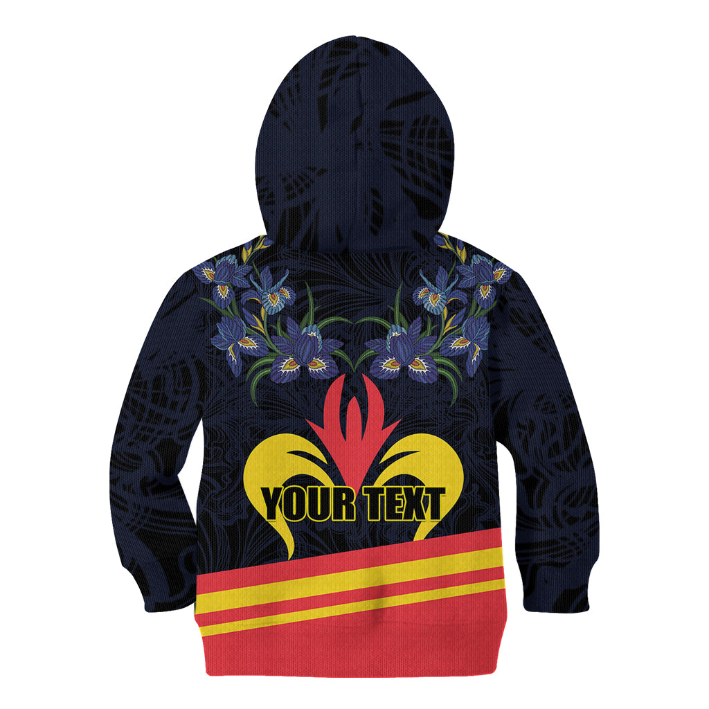Personalized Belgium Iris Day Kid Hoodie Royaume de Belgique Coat Of Arms - Wonder Print Shop