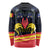 Personalized Belgium Iris Day Long Sleeve Shirt Royaume de Belgique Coat Of Arms - Wonder Print Shop