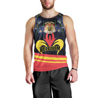 Personalized Belgium Iris Day Men Tank Top Royaume de Belgique Coat Of Arms - Wonder Print Shop