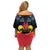 Personalized Belgium Iris Day Off Shoulder Short Dress Royaume de Belgique Coat Of Arms - Wonder Print Shop