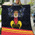 Belgium Iris Day Quilt Royaume de Belgique Coat Of Arms - Wonder Print Shop