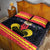 Belgium Iris Day Quilt Bed Set Royaume de Belgique Coat Of Arms - Wonder Print Shop