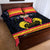 Belgium Iris Day Quilt Bed Set Royaume de Belgique Coat Of Arms - Wonder Print Shop