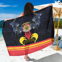 Belgium Iris Day Sarong Royaume de Belgique Coat Of Arms - Wonder Print Shop