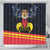 Belgium Iris Day Shower Curtain Royaume de Belgique Coat Of Arms