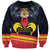 Personalized Belgium Iris Day Sweatshirt Royaume de Belgique Coat Of Arms - Wonder Print Shop
